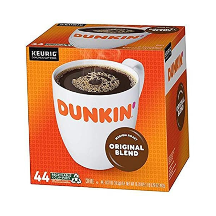 Dunkin' Original Blend Medium Roast Coffee, 44 Keurig K-Cup Pods .2.pack 22 Count (Pack of 2) - Image 1