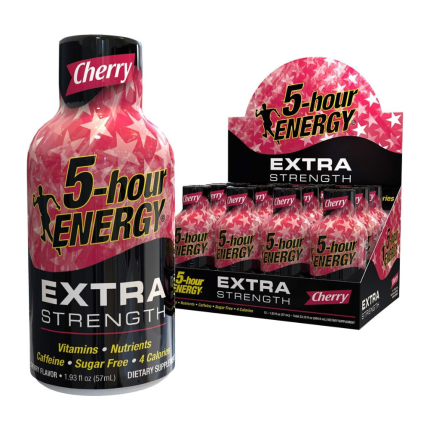 5-hour ENERGY Shot, Extra Strength Cherry, 1.93 Ounce, 12 Count