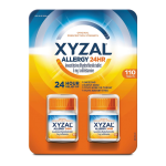 Xyzal Allergy Pills, 24-Hour Allergy Relief, Original Prescription Strength,55 Count (Pack of 2)
