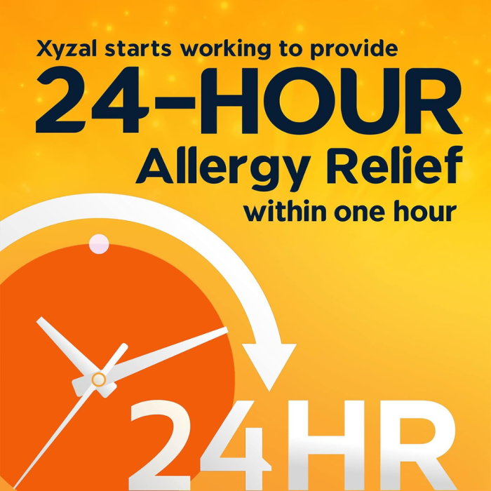 Xyzal Allergy Pills, 24-Hour Allergy Relief, Original Prescription Strength,55 Count (Pack of 2) - Image 5